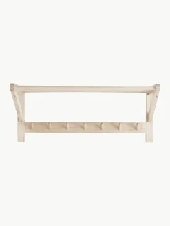 Wandgarderobe Cole mit Hutablage aus Kiefernholz