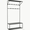 Wand-Garderobe Nash aus Metall