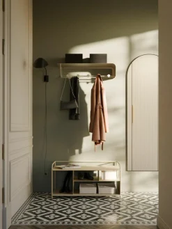 Wandgarderobe Nash aus Metall