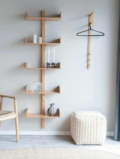 Wandgarderobe Trento aus Bambusholz