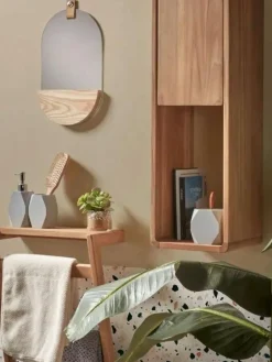 Wand-Handtuchhalter Kuveni aus Teakholz