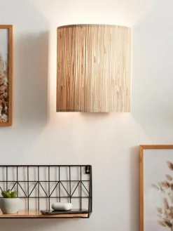 Wandleuchte Wimea aus Seegras