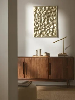 Wandobjekt Splash mit gehämmerter Oberfläche