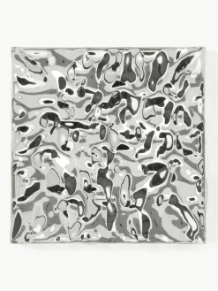 Wandobjekt Splash mit gehämmerter Oberfläche, 2 Stück