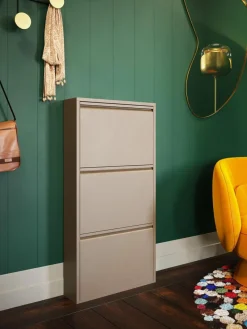 Wand-Schuhschrank Caruso mit Klappfächern