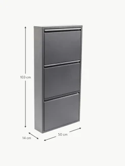 Wand-Schuhschrank Caruso mit Klappfächern