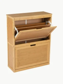 Wand-Schuhschrank Kedar aus Bambusholz