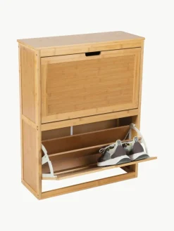 Wand-Schuhschrank Kedar aus Bambusholz