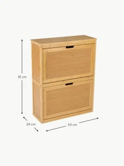 Wand-Schuhschrank Kedar aus Bambusholz