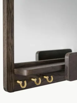 Wandspiegel Inverness mit Ablagefläche aus Eichenholz