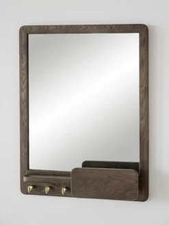 Wandspiegel Inverness mit Ablagefläche aus Eichenholz