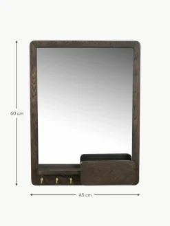 Wandspiegel Inverness mit Ablagefläche aus Eichenholz