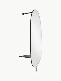 Wandspiegel Ophelia mit Kleiderstange und Ablage