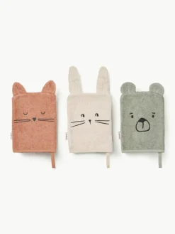 Waschhandschuhe Sylvester aus Bio-Baumwolle, 3er-Set