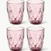 Wassergläser Colorado mit Strukturmuster, 4 Stück