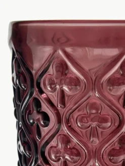 Wassergläser Marrakech mit Strukturmuster, 6er-Set