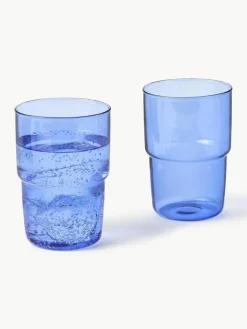 Wassergläser Torino aus Borosilikatglas, 2 Stück