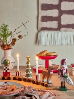 Weihnachtlicher Deko-Zug Vadim aus Buchenholz