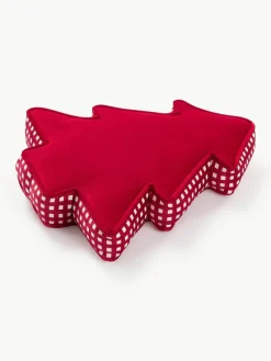 Weihnachtsbaum-Dekokissen Ziva aus Samt