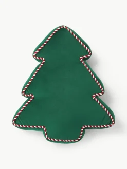 Weihnachtsbaum-Dekokissen Ziva aus Samt