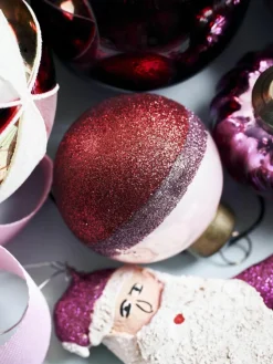 Weihnachtskugeln Stripe, 4 Stück