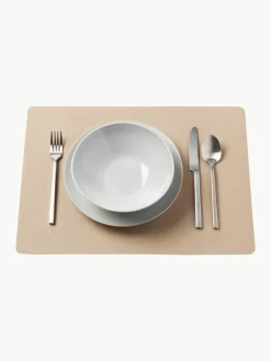 Wendbare Tischsets Bitz aus Kunstleder, 4 Stück