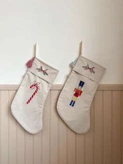 Wendbarer Weihnachtsstrumpf Angel aus Bio-Baumwolle