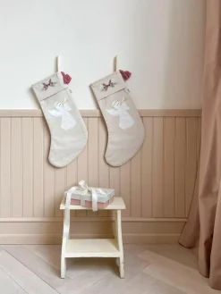 Wendbarer Weihnachtsstrumpf Angel aus Bio-Baumwolle