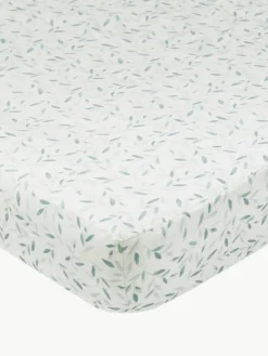 Wickelkissenbezug Green Leaves aus Bio-Baumwolle