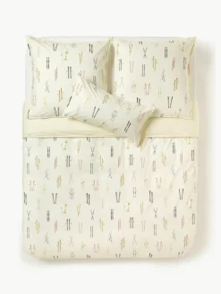 Winterlicher Baumwollperkal-Bettdeckenbezug Aspen