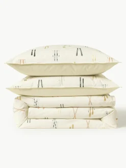 Winterlicher Baumwollperkal-Bettdeckenbezug Aspen