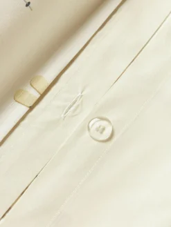 Winterlicher Baumwollperkal-Bettdeckenbezug Aspen