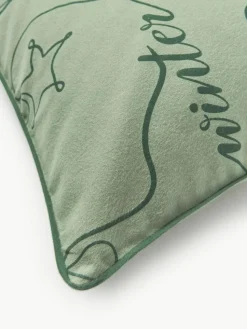 Winterlicher Flanell-Kopfkissenbezug Isabelle mit Kederumrandung