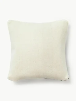 Woll-Kissenhülle Aylin mit abstrakter Verzierung