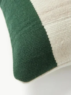 Woll-Kissenhülle Aylin mit abstrakter Verzierung