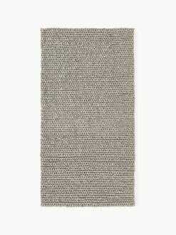 Wollteppich Bruna mit geflochtener Struktur