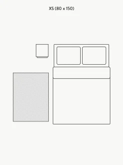 Wollteppich Bruna mit geflochtener Struktur