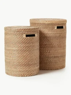 Wäschekörbe Lurdes mit Deckel, 2er-Set