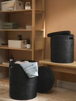 Wäschekörbe Lurdes mit Deckel, 2er-Set