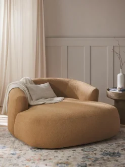 XL Bouclé-Loungesessel Sofia