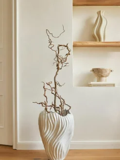 XL Vase Milazzo mit geriffeltem Twist, H 44 cm