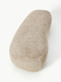 XL-Hocker Alba aus Teddy-Bouclé