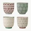 XS Becher Karine mit kleinem Muster, 4er-Set